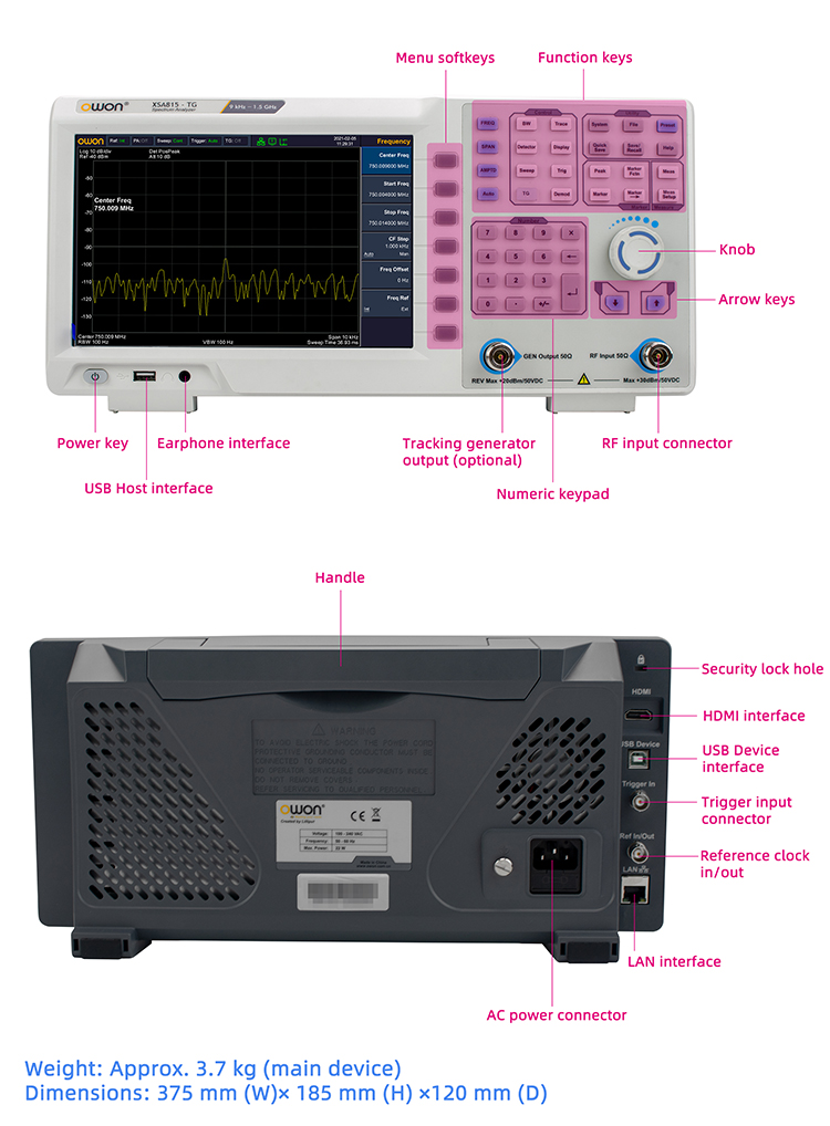 Analisador de Espectro Portáti - Spectrum Analyzer Tracking Generator 1.5Ghz avaliação e preço