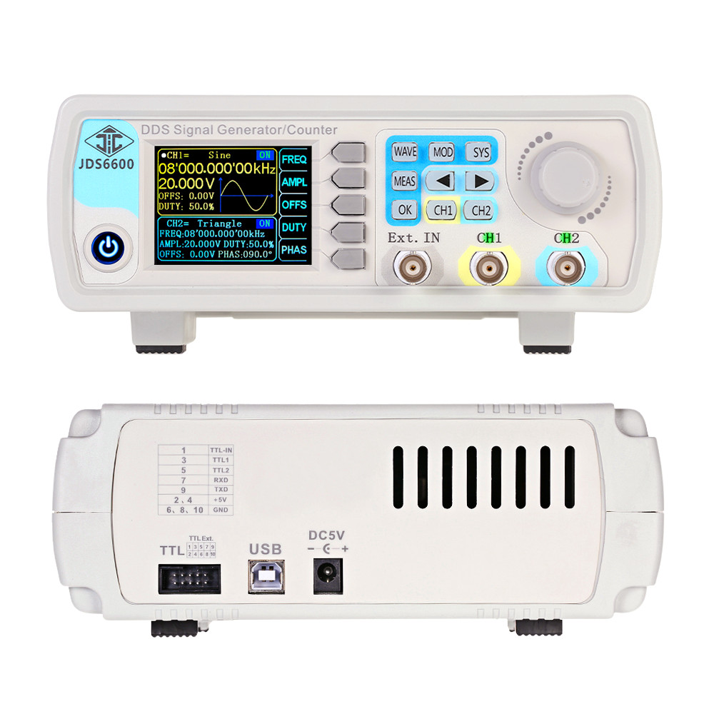 Gerador de Sinal DDS YAO JDS66 - Dual Channel Arbitrary Waveform Function Generator 60Mhz avaliação e preço